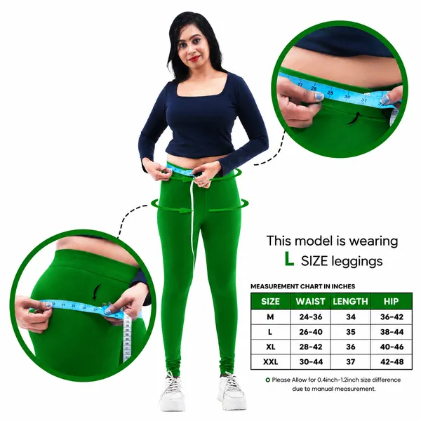 Bigtees_Women'S_Cotton_Churidar_Full_Length_Leggings_|_Stretchable_&_Comfortable_|_Sizes_L_To_10Xl