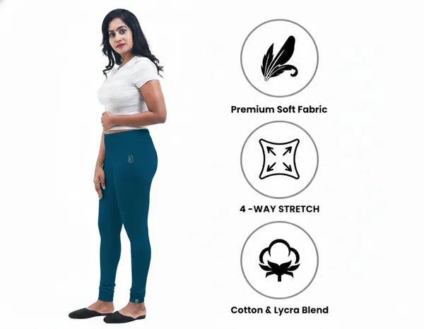 Bigtees_Women'S_Cotton_Churidar_Full_Length_Leggings_|_Stretchable_&_Comfortable_|_Sizes_L_To_10Xl