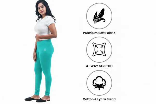 Bigtees_Women'S_Cotton_Churidar_Full_Length_Leggings_|_Stretchable_&_Comfortable_|_Sizes_L_To_10Xl