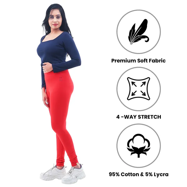 Bigtees_Women'S_Cotton_Churidar_Full_Length_Leggings_|_Stretchable_&_Comfortable_|_Sizes_L_To_10Xl