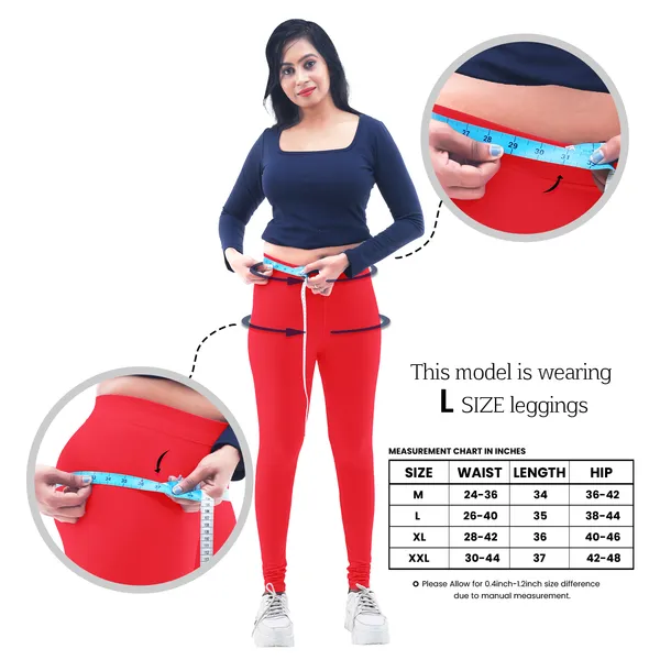 Bigtees_Women'S_Cotton_Churidar_Full_Length_Leggings_|_Stretchable_&_Comfortable_|_Sizes_L_To_10Xl