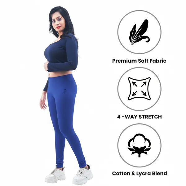 Bigtees_Women'S_Cotton_Churidar_Full_Length_Leggings_|_Stretchable_&_Comfortable_|_Sizes_L_To_10Xl