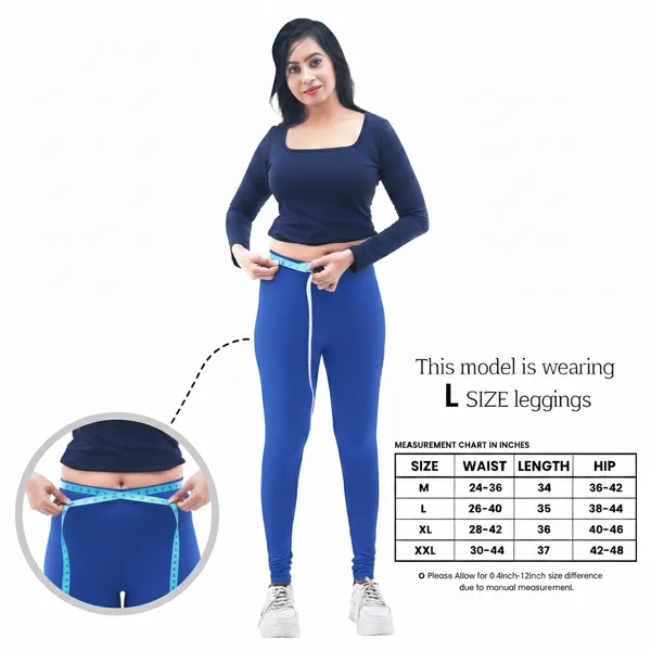 Bigtees_Women'S_Cotton_Churidar_Full_Length_Leggings_|_Stretchable_&_Comfortable_|_Sizes_L_To_10Xl