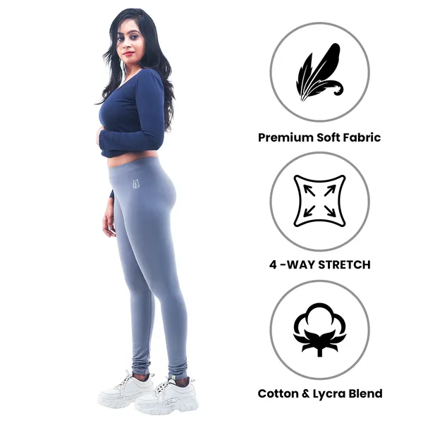Bigtees_Women'S_Cotton_Churidar_Full_Length_Leggings_|_Stretchable_&_Comfortable_|_Sizes_L_To_10Xl