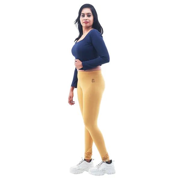 Beige_Churidar_Leggings_Cotton_For_Women