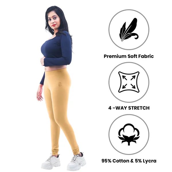 Beige_Churidar_Leggings_Cotton_For_Women