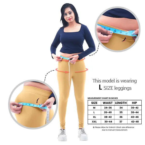 Beige_Churidar_Leggings_Cotton_For_Women