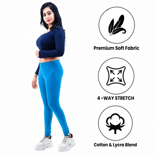Bigtees_Women'S_Cotton_Churidar_Full_Length_Leggings_|_Stretchable_&_Comfortable_|_Sizes_L_To_10Xl