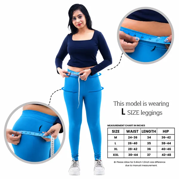 Bigtees_Women'S_Cotton_Churidar_Full_Length_Leggings_|_Stretchable_&_Comfortable_|_Sizes_L_To_10Xl