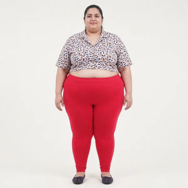 Red_Churidar_Leggings_Cotton_For_Women
