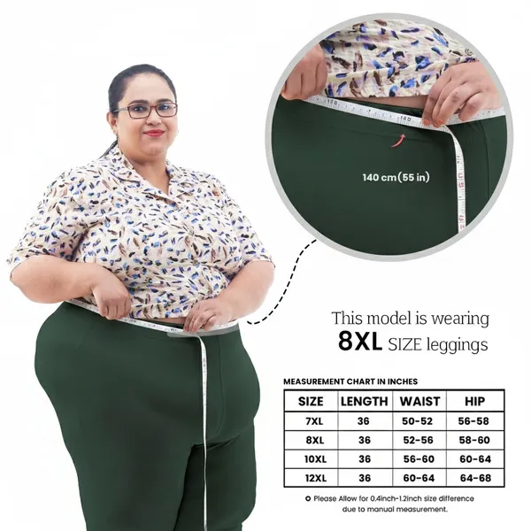 Bigtees_Women'S_Cotton_Churidar_Full_Length_Leggings_|_Stretchable_&_Comfortable_|_Sizes_L_To_10Xl