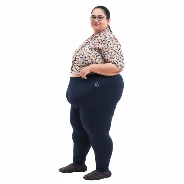 Dark_Navy_Churidar_Leggings_Cotton_For_Women