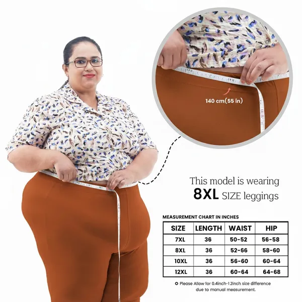 Bigtees_Women'S_Cotton_Churidar_Full_Length_Leggings_|_Stretchable_&_Comfortable_|_Sizes_L_To_10Xl
