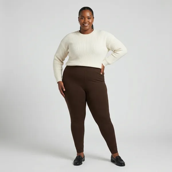 Lite_Coffee_Brown_Churidar_Leggings_Cotton_For_Women