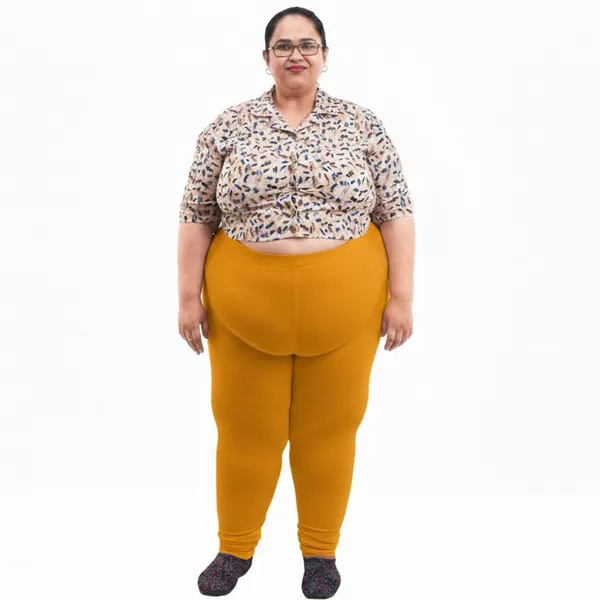 Bigtees_Women'S_Cotton_Churidar_Full_Length_Leggings_|_Stretchable_&_Comfortable_|_Sizes_L_To_10Xl