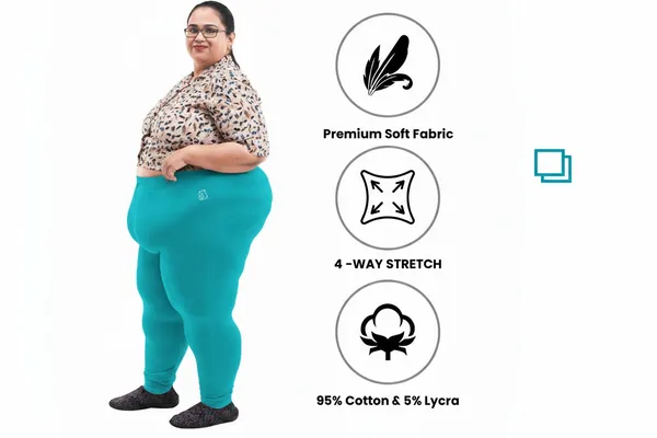 Bigtees_Women'S_Cotton_Churidar_Full_Length_Leggings_|_Stretchable_&_Comfortable_|_Sizes_L_To_10Xl