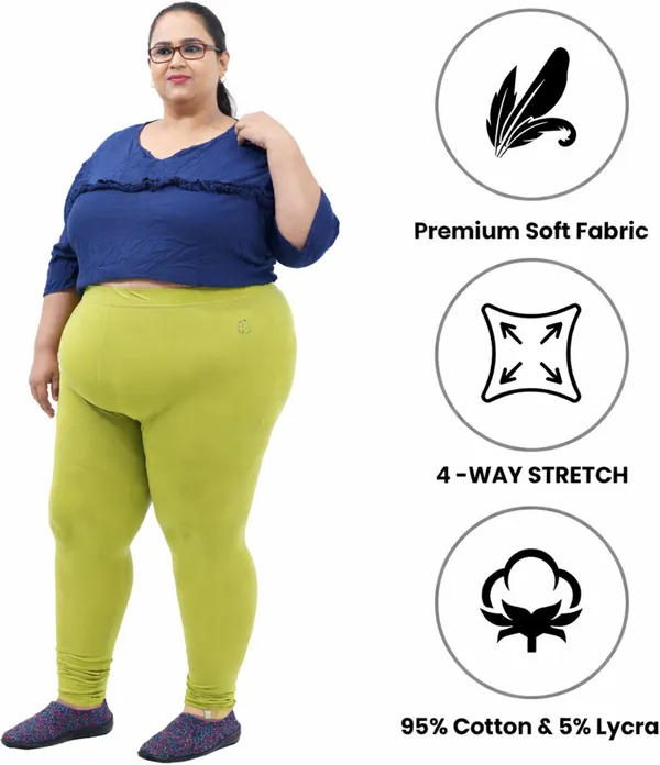 Bigtees_Women'S_Cotton_Churidar_Full_Length_Leggings_|_Stretchable_&_Comfortable_|_Sizes_L_To_10Xl