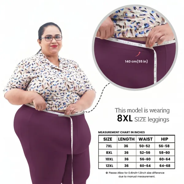 Bigtees_Women'S_Cotton_Churidar_Full_Length_Leggings_|_Stretchable_&_Comfortable_|_Sizes_L_To_10Xl