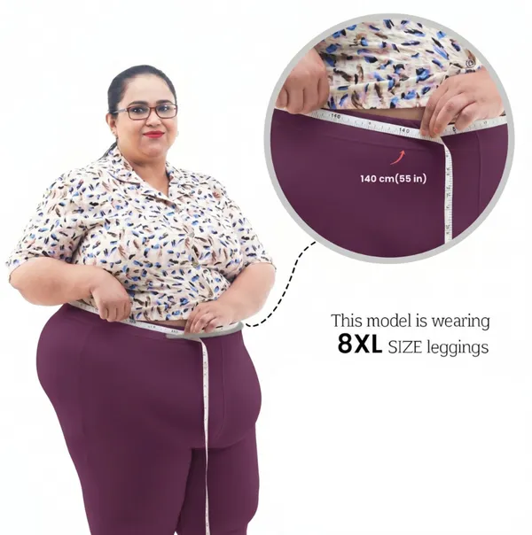 Bigtees_Women'S_Cotton_Churidar_Full_Length_Leggings_|_Stretchable_&_Comfortable_|_Sizes_L_To_10Xl