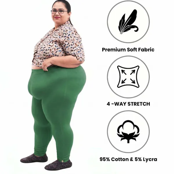 Bigtees_Women'S_Cotton_Churidar_Full_Length_Leggings_|_Stretchable_&_Comfortable_|_Sizes_L_To_10Xl