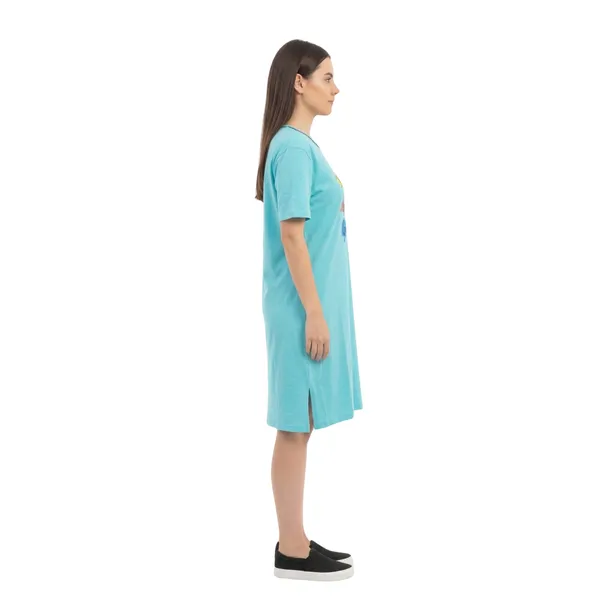 Bigtees_Women'S_Oversized_Printed_T-Shirt_Dress_|_Casual_Cotton_Nighty_Dress_|_Half_Sleeve_Knee_Length_Lounge_Wear_|_Sizes_L_To_8Xl