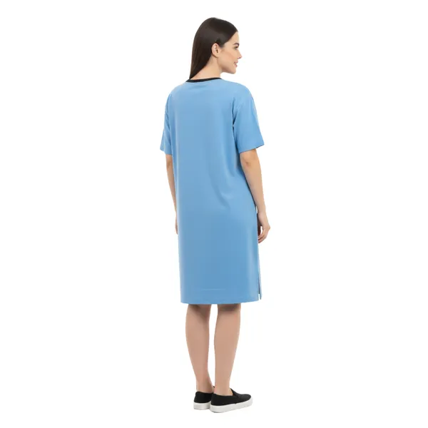 Bigtees_Women'S_Oversized_Printed_T-Shirt_Dress_|_Casual_Cotton_Nighty_Dress_|_Half_Sleeve_Knee_Length_Lounge_Wear_|_Sizes_L_To_8Xl