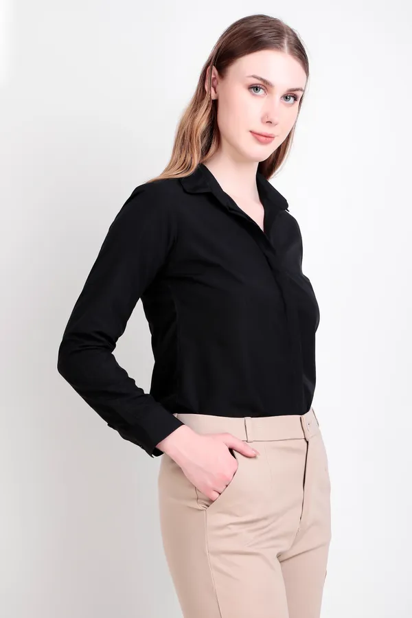 Black_Regular_Fit_Solid_Spread_Collar_Full_Sleeve_Rich_Cotton_Shirt_For_Women