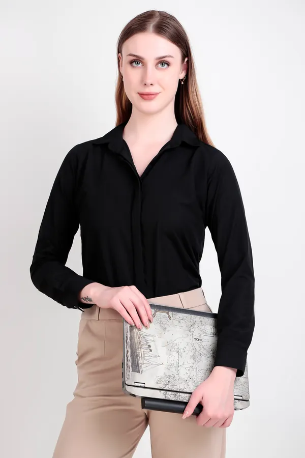 Black_Regular_Fit_Solid_Spread_Collar_Full_Sleeve_Rich_Cotton_Shirt_For_Women