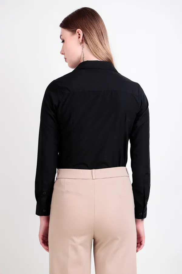 Black_Regular_Fit_Solid_Spread_Collar_Full_Sleeve_Rich_Cotton_Shirt_For_Women