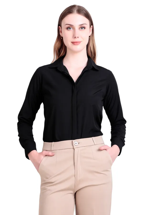 Black_Regular_Fit_Solid_Spread_Collar_Full_Sleeve_Rich_Cotton_Shirt_For_Women
