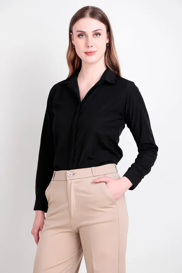Black_Regular_Fit_Solid_Spread_Collar_Full_Sleeve_Rich_Cotton_Shirt_For_Women