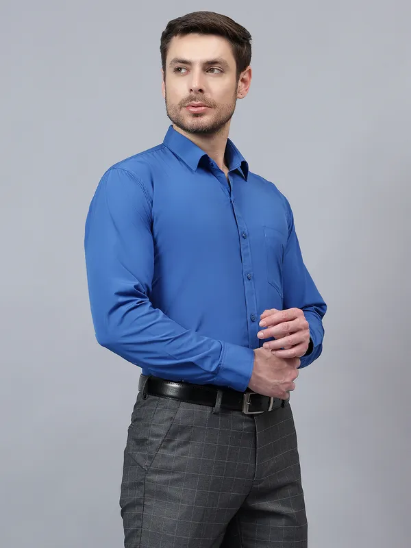 Royal_Blue_Slim_Fit_Solid_Spread_Collar_Full_Sleeve_Rich_Cotton_Formal_Shirt_For_Men