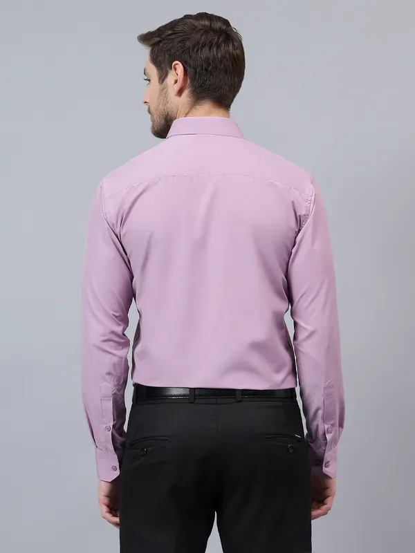 Lavender_Slim_Fit_Solid_Spread_Collar_Full_Sleeve_Rich_Cotton_Formal_Shirt_For_Men