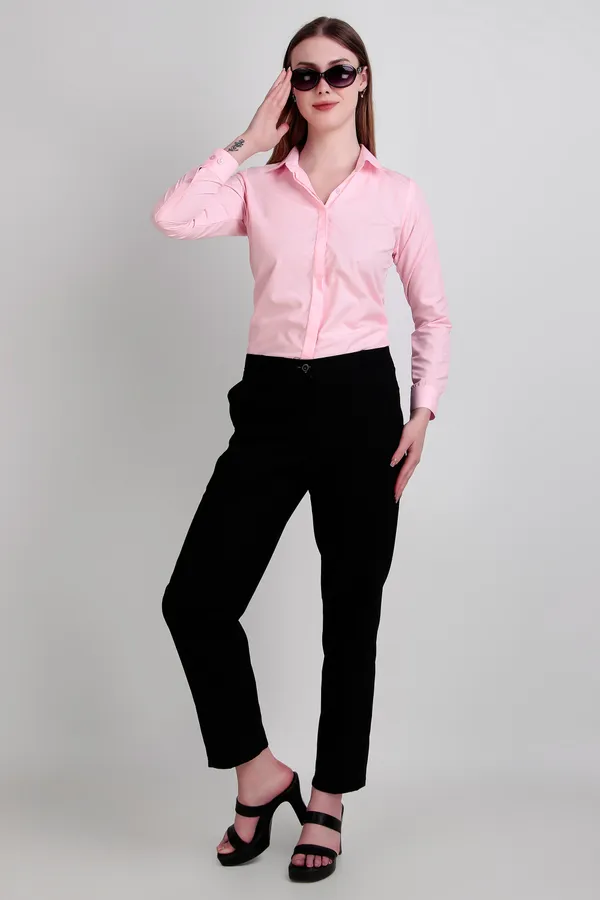 Pink_Regular_Fit_Solid_Spread_Collar_Full_Sleeve_Rich_Cotton_Shirt_For_Women