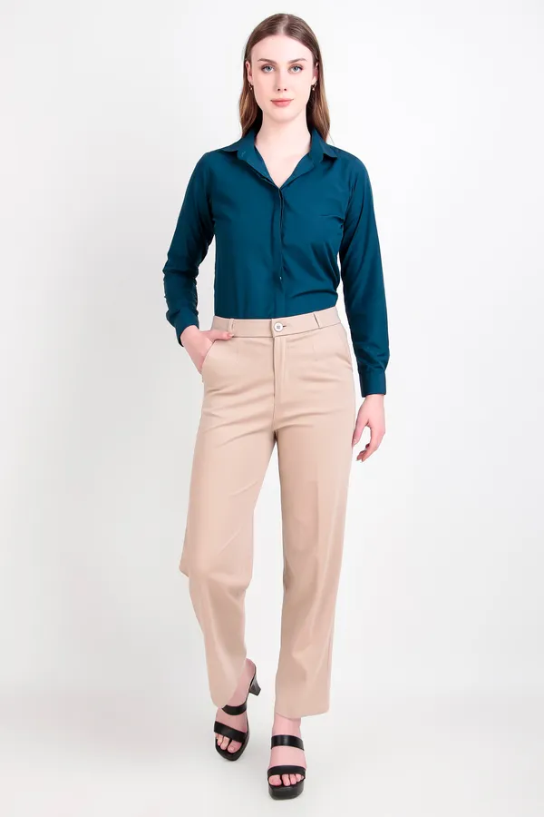 Peacock_Blue_Regular_Fit_Solid_Spread_Collar_Full_Sleeve_Rich_Cotton_Shirt_For_Women