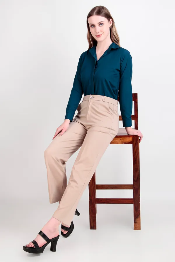 Peacock_Blue_Regular_Fit_Solid_Spread_Collar_Full_Sleeve_Rich_Cotton_Shirt_For_Women