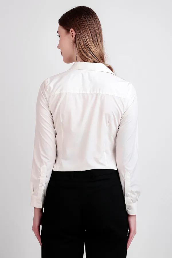 Cream_Regular_Fit_Solid_Spread_Collar_Full_Sleeve_Rich_Cotton_Shirt_For_Women