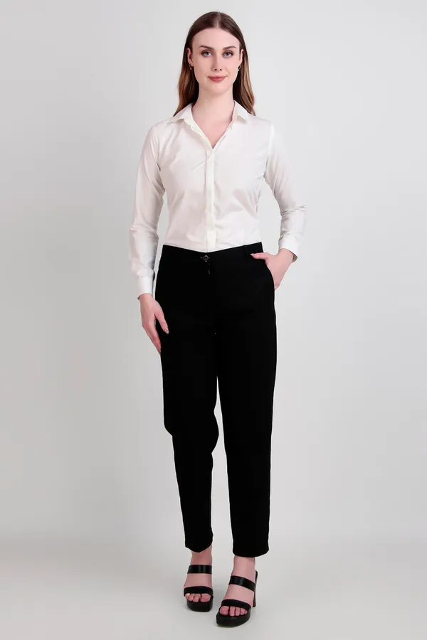 Cream_Regular_Fit_Solid_Spread_Collar_Full_Sleeve_Rich_Cotton_Shirt_For_Women