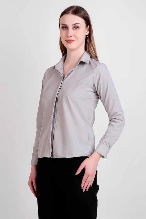 Grey_Regular_Fit_Solid_Spread_Collar_Full_Sleeve_Rich_Cotton_Shirt_For_Women