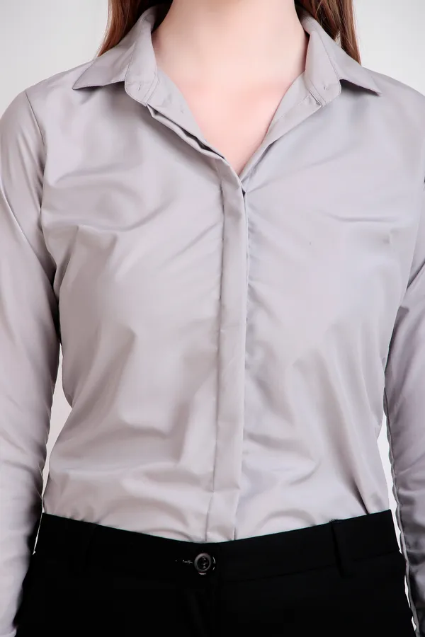 Grey_Regular_Fit_Solid_Spread_Collar_Full_Sleeve_Rich_Cotton_Shirt_For_Women