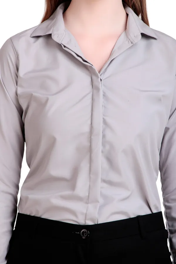 Grey_Regular_Fit_Solid_Spread_Collar_Full_Sleeve_Rich_Cotton_Shirt_For_Women