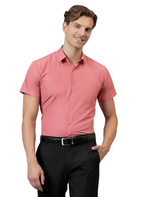 Coral_Slim_Fit_Solid_Spread_Collar_Half_Sleeve_Formal_Shirt_For_Men