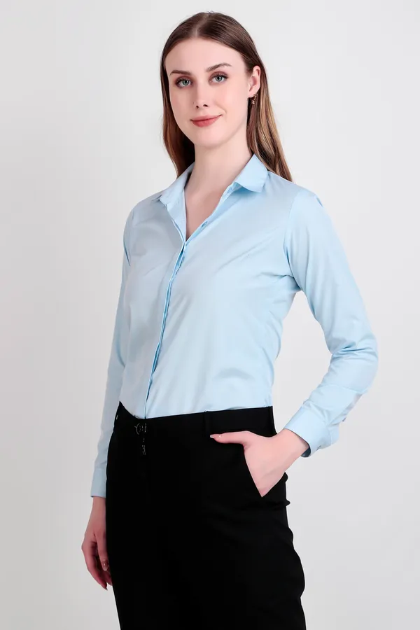 Sky_Blue_Regular_Fit_Solid_Spread_Collar_Full_Sleeve_Rich_Cotton_Shirt_For_Women