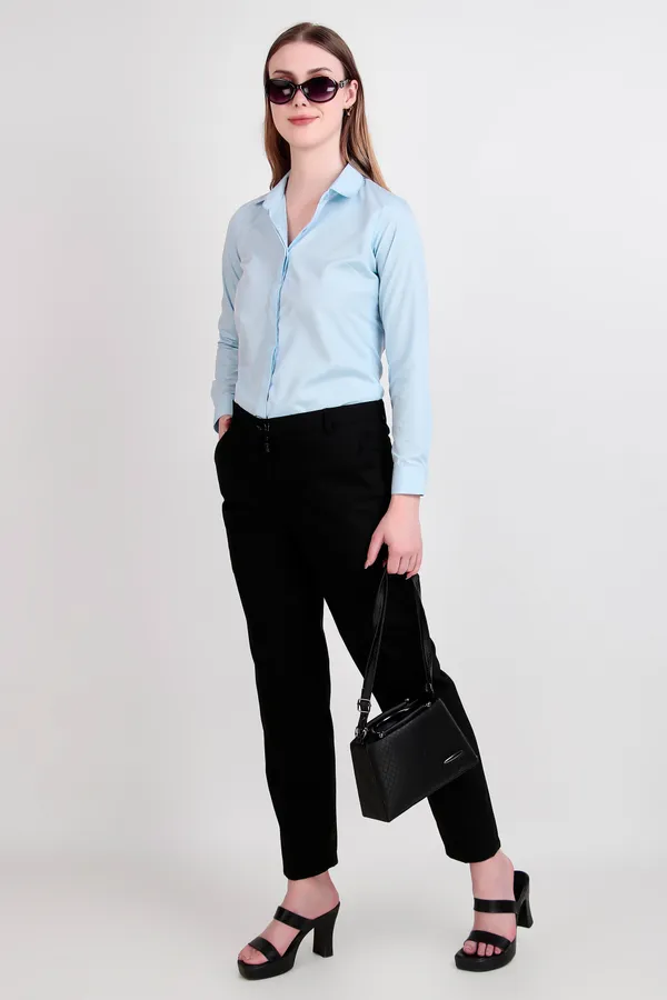 Sky_Blue_Regular_Fit_Solid_Spread_Collar_Full_Sleeve_Rich_Cotton_Shirt_For_Women
