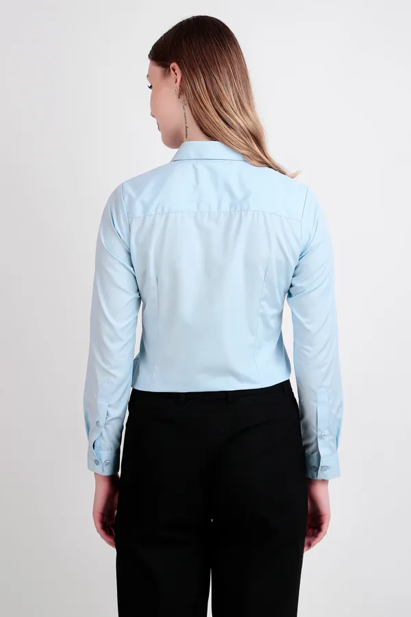 Sky_Blue_Regular_Fit_Solid_Spread_Collar_Full_Sleeve_Rich_Cotton_Shirt_For_Women