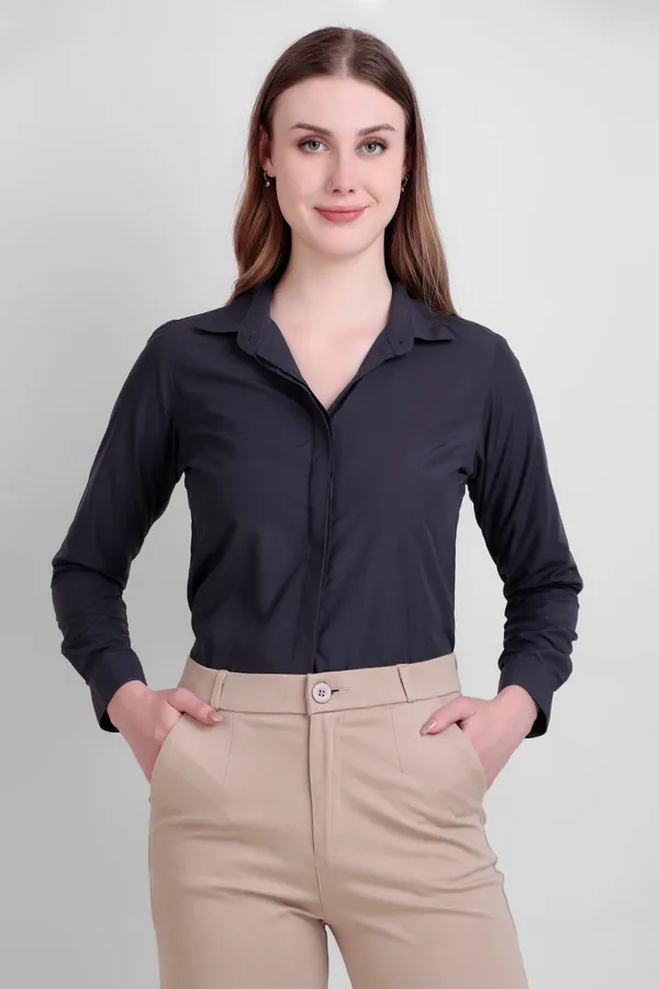 Charcoal_Regular_Fit_Solid_Spread_Collar_Full_Sleeve_Rich_Cotton_Shirt_For_Women