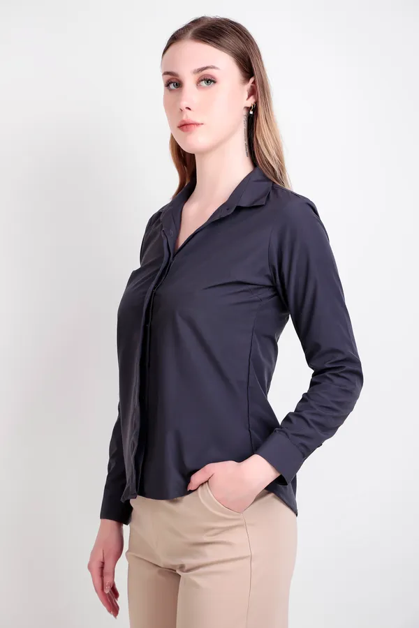 Charcoal_Regular_Fit_Solid_Spread_Collar_Full_Sleeve_Rich_Cotton_Shirt_For_Women