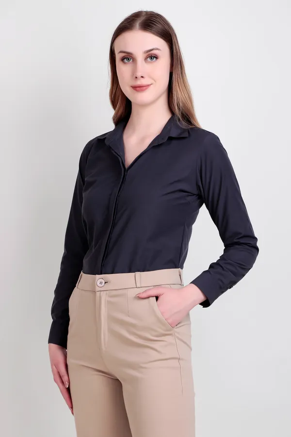 Charcoal_Regular_Fit_Solid_Spread_Collar_Full_Sleeve_Rich_Cotton_Shirt_For_Women