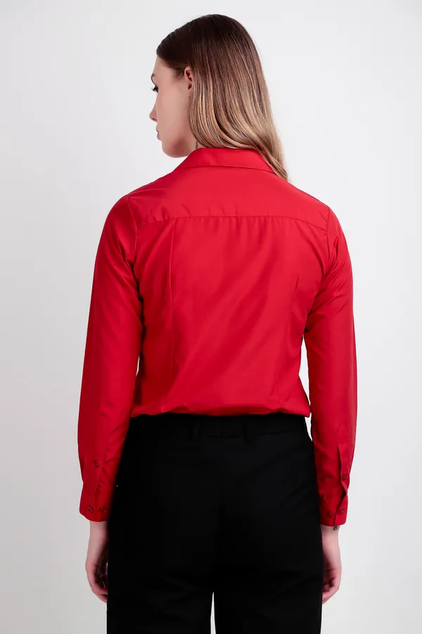 Red_Regular_Fit_Solid_Spread_Collar_Full_Sleeve_Rich_Cotton_Shirt_For_Women