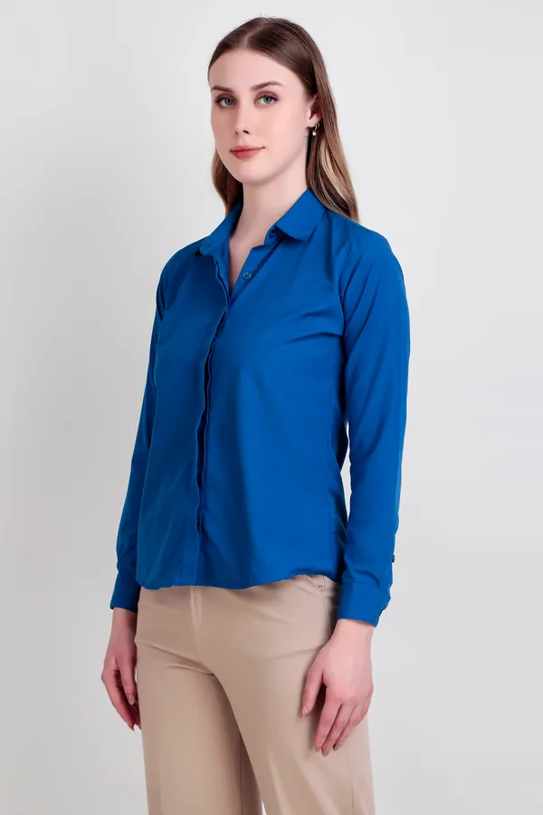 Royal_Blue_Regular_Fit_Solid_Spread_Collar_Full_Sleeve_Rich_Cotton_Shirt_For_Women